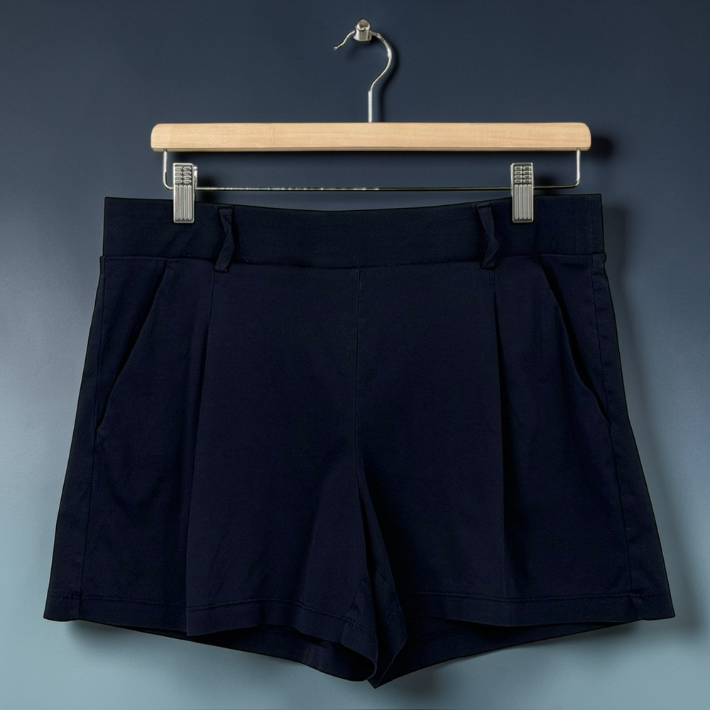 Loft‎ Navy Blue 100% Cotton Classic Preppy Shorts Size M 502576